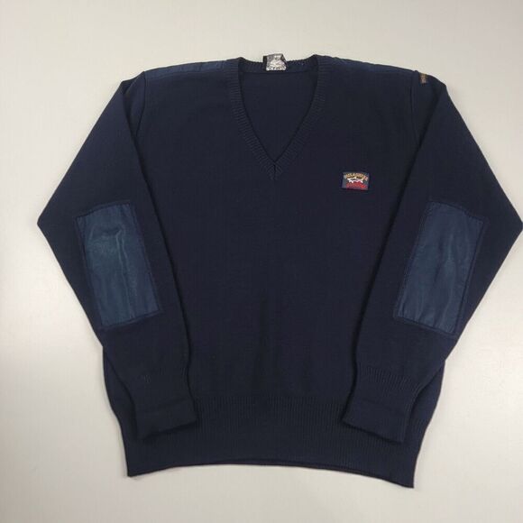 Paul & Shark Other - Vintage Paul&Shark Yachting Sweater Jumper Acrylic Merino Wool V-Neck Size Large